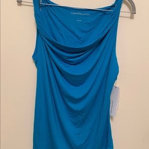 Calvin Klein Jeans Tank Top Peacock Blue Size L